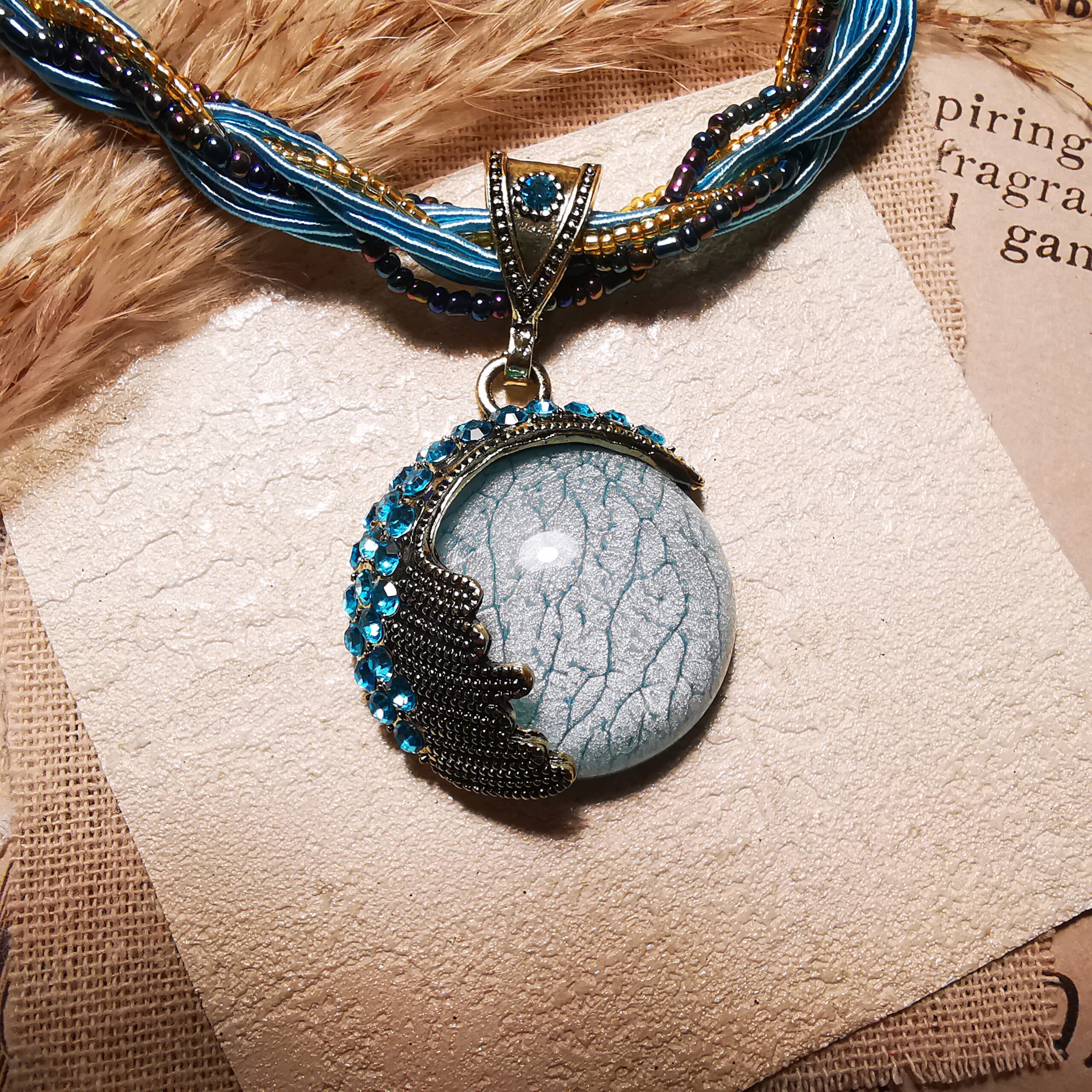 No.P6 - Handwoven Bohemian Ethnic Pendant – Perfect for Street Photoaphy & Everyday Styling