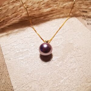 No.P8 - Purple Perfect Round Versatile High-Luster Elegant Pendant – Perfect for Street Photoaphy & Everyday Styling