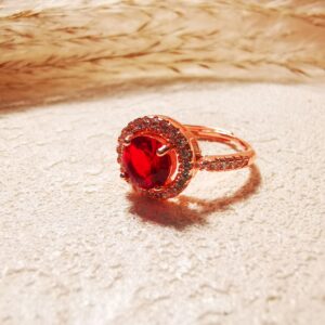 No.R1-Oath of the Flame · Radiant Ruby Ring – Perfect for Street Photography & Everyday Styling