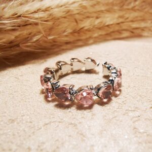 No.R27 - Pink Heart Ring – Perfect for Street Photography & Everyday Styling