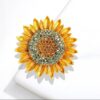 No.S2 - Stunning Sunflower Versatile Sun Blossom Brooch – Perfect for Street Photoaphy & Everyday Styling