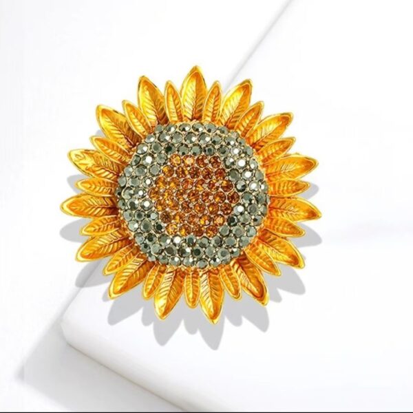 No.S2 - Stunning Sunflower Versatile Sun Blossom Brooch – Perfect for Street Photoaphy & Everyday Styling