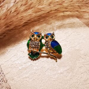 No.S4 - Creative Cute Cartoon Double Owl Brooch – Perfect for Street Photoaphy & Everyday Styling